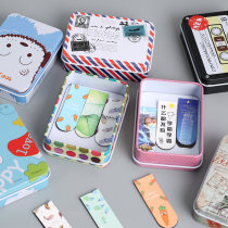 Creative hipster Magnet Bookmark Students with Bookmarks Cartoon Cute Magnetic Classical Chinese Style Bookmark Send Iron Box