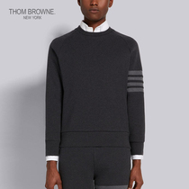 THOM BROWNE Men 2022 spring summer 4 striped round collar sports jersey