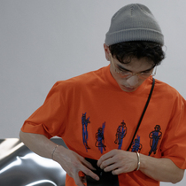 SAMESAME original concert American retro crewneck Amei Kazi T-shirt cotton pattern simple base shirt