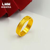 Zhou Dafu Huan USD ring male and female close and tail ring tail ring small finger personality ancient method 18K gold 18k gold ring finger