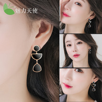 Fashion no rules stud earrings 2019 new trend simple net red long temperament Korean high-end sense pendant accessories