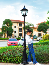 Eurostyle Outdoor Waterproof Courtyard House Lamp Garden Villa Grass Terrace Light District Solar Street Outdoor Home 2 m