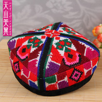 Xinjiang Little Flower Hat Dance Performance Hat Handmade Woven Hat Performance Hat Female Hongshan Hat