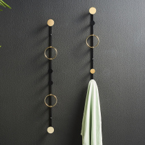 Free Punch Clothing Cap Rack Wall-mounted Home Indoor Genguan Bedroom Bathroom Creative Full Copper Towel Hanging Clothes Hanger Hanging Clothes Hook