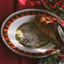 HOWstore Jiushen ISOLA BELLA search for dreamland enamel shallow mouth dish dinner plate