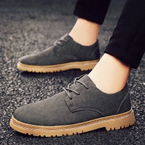 Casual leather shoes mens shoes 2021 Autumn New Korean business dress wild shoes mens British tooling trendy shoes