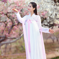 Ancient costume Chinese women Chinese style chest skirt super fairy clothing wide sleeve flowing fairy skirt Han element guzheng performance clothing summer