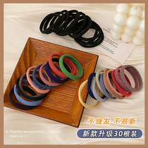 Simple high elastic hair rope rubber band female tie hair ring durable ponytail tied hair rope Korean seamless headgear