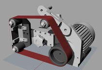 2x36 belt sander 3D modeling drawing Rhino design 3dm format