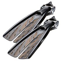 (Whale Detective) Atomic Aquatics Split Fins forked diving fins spring belt