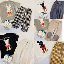 Good lap to wear plaid pants Korean version boy girl 90% pants casual pants summer anti-mosquito pants 80-130 yards