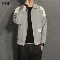 Mens autumn thin casual jacket Mens spring and autumn wild jacket trend brand mens spring 2021 new trend