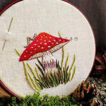 Natural style handmade New Forest Elves Prince home 3D decorative embroidery hanging painting material package can be customized