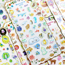 Cartoon Stickers Children Small Adhesive Decorations to adorn the adorable animal fields Park Jean-Japan-ROK handbooks Diary Album Material