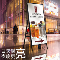komeil Comey led luminous billboard display card custom made to charge light box upright poster exhibition stand