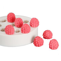 New product turning sugar cake silicone mold raspberry Mulberry dried Pace decoration Mousse chocolate baking tool Clay