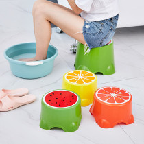 Dormitory footstool thickened plastic stool Leisure chair Household bathroom low stool bench shoe stool small round stool