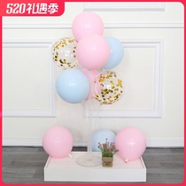 Wedding decoration balloon table floating bracket transparent balloon drag rod Baby Birthday party layout 51 Labor Day column