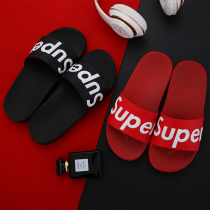 Tide brand slippers mens summer social spirit boy mens shoes home bathroom non-slip outdoor fashion net red couple cool drag