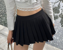 100 pleats half body dress with high waist display slim a character short skirt 2022 spring autumn new temperament 100 lap college wind skirt