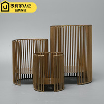 Modern new Chinese Candlestick ornaments creative living room table countertop soft decorations model room home furnishings