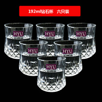 HYU European style retro relief glass cup beverage cup creative juice cup Milk Cup household drinking cup tea cup