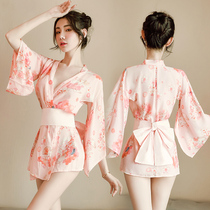 Erotic lingerie female sexy clothes pajamas uniform temptation kimono sexy passion suit emotional bed flirting jx