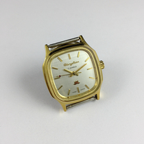 The original inventory red-violet cards square yellow shell article nail surface manual mechanical diameter 33mm sent strap 1