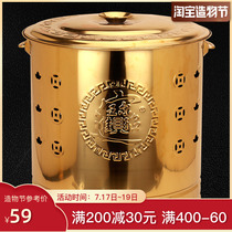 Paper-burning bucket Household indoor paper-burning sacrificial special bucket thickened stainless steel paper-burning money brazier Burning ingot gold bucket