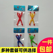 Wall climber creative funny tricky vent sticky telescopic toy large spider-man superman stall supply