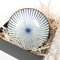 Japans original imported Pozu-Chrysanthemum-type multi-purpose Big Bowl ten grass bowl rice bowl ramen bowl Bowl