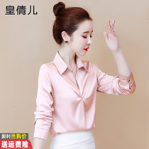 Shirt Woman Design Sensation Small Crowd Autumn Dress 2022 New Womens Fashion Satin Professional Shirt With Long Sleeve Blouses