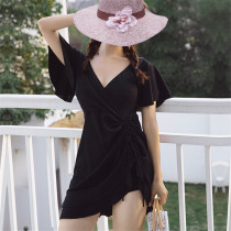 Womens Swimsuit 200kg New Fairy Style Conservative Cover Belly Slim Internet Red Ins Hot Spring Bathing Suit Large Size Swimsuit