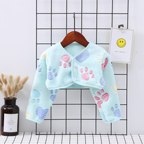 Childrens baby baby shoulder pads warm sleeping antifreeze clothes thickened autumn and winter childrens arms and shoulders to prevent cold