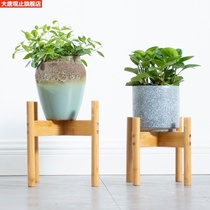 Indoor flower stand bamboo assembly small flower platform bonsai frame simple modern wooden shelf (new product)