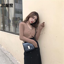 Autumn and winter Net Red Women fashion two-piece set 2020 new evening wind temperament goddess fan knitted port flavor dress