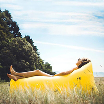 Douyin lazy Air Sofa Bed outdoor portable folding lunch break inflatable bed picnic camping beach air bed
