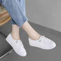 Shallow summer white shoes women wild summer summer pregnant women casual shoes 2021 new summer flat white nurse shoes