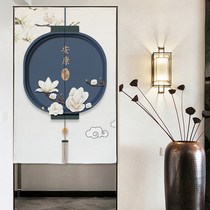 Entry door Home Decorative Blinds Net Red 2021 doors Curtain Upscale Partition Curtain half-curtain free of perforated Short-curtain Chinese