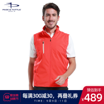 American PT New Golf vest mens spring thick stand collar coat quick-drying vest Golf ball clothes