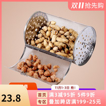 Stainless steel roasting cage electric oven universal rotary roasting peanut chestnut nut dry coffee bean revolving cage drying tool