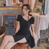 Swimsuit women cover belly thin 2021 New Conservative Korean ins fairy fan sexy student hot spring split swimsuit