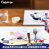 Swedish imported optodesign moomin placemats plate mat waterproof and oil proof mat rectangular Nordic