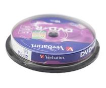 Verbatim DVDR 16x recording disc 4 7GB good quality suitable for long-term data storage 10 pieces barrel