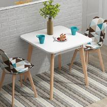 Dining table Sifang multi-function New Chinese Nordic solid wood set simple multi-person dining table and chair combination small apartment 2 people