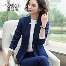  Norman Ji long-sleeved professional suit solid color simple slim slim atmosphere white-collar overalls business suit wild