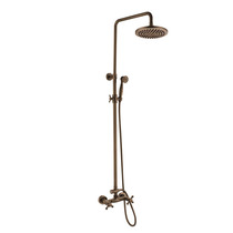 Full copper shower shower head suit tap antique hot and cold shower head suit upscale retro wind hotel guest house