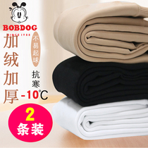 Babu bean girls pantyhose Autumn and winter plus velvet thickening childrens leggings light leg artifact white practice dance socks