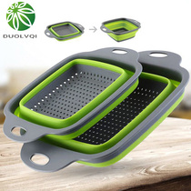 Foldable Washing Tool Basket Strainer Colander Kitchen Tools