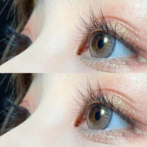 Golden powder Hepburn matcha Gray pupil year tossed female tears Brown 14 2mm size diameter mixed blood natural blue Ai Charm JL